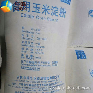 Pati jagung eksporter kanggo pemasok farmasi